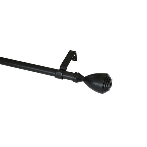 Decorative Curtain Rod With Black Finial (5/8-3/4 in · 48 in x 84 in) – SKU 8058 07 – by HenlePro