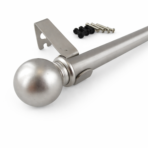 Silver Decorative Curtain Rod (5/8-3/4 in · 48 in x 84 in) – by HenlePro
