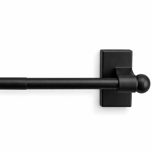 Black Magnetic Door Curtain Rod – 3/8-7/6 in · 18 in x 28 in – by HenlePro