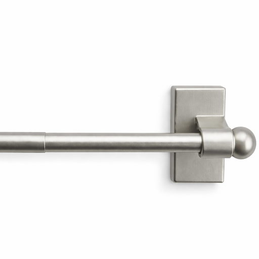 Silver Magnetic Door Curtain Rod – 3/8-7/6 in · 18 in x 28 in – by HenlePro