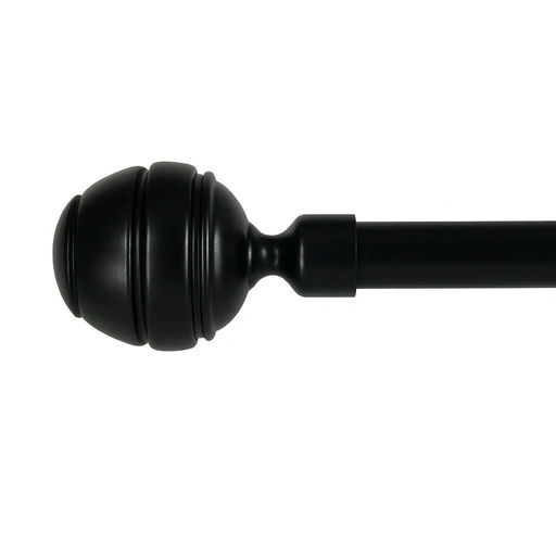 Decorative Curtain Rod With Black Finial (5/8-3/4 in · 48 in x 84 in) – SKU 8096 07 – by HenlePro