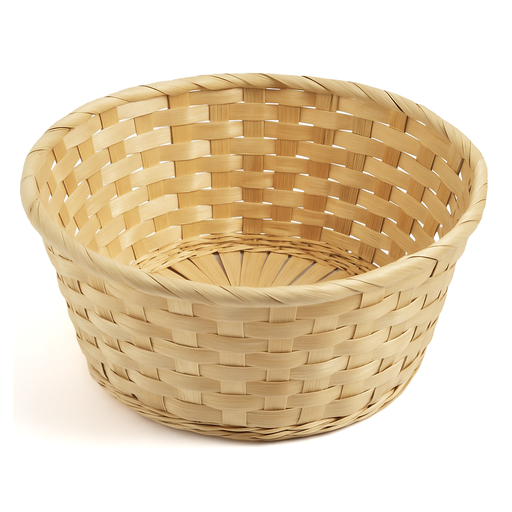 Wicker Round Bread Basket 26 Cm – L: 10 in x W: 4 in – by HenlePro