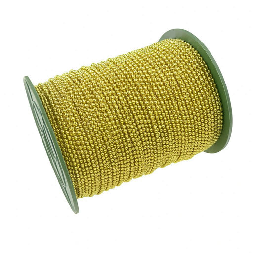 Square Brass Bead Chains (5/32") – 100 ft / 34 yds – by HenlePro