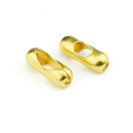 100 Bead Chain Brass Connectors For Chain – No. 6 - 1/8 in – by HenlePro