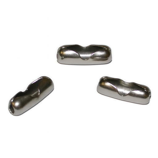 100 Bead Chain Nickel Connectors For Chain – No. 6 - 1/8 in – by HenlePro