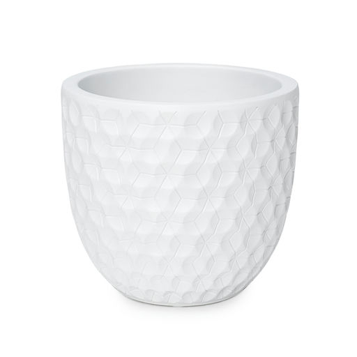 Tiger Small Matte Finish White – H: 14 in / D: 16 in – by Le Présent