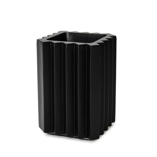 Zigzag Small Matte Finish Black – L: 14 in x W: 14 in x H: 20 in – by Le Présent