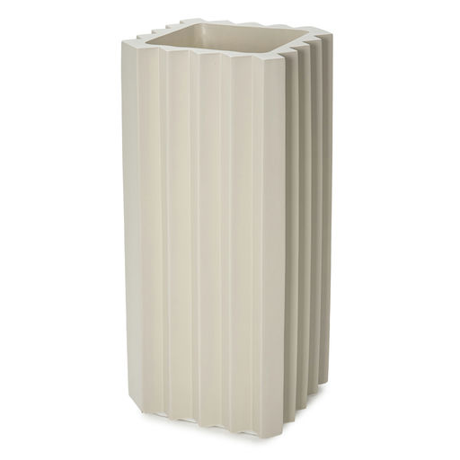 Zigzag Med Matte Finish Beige – L: 14 in x W: 14 in x H: 30 in – by Le Présent