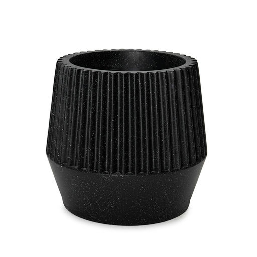 Rib Small Granite Finish Black – H: 20 in / D: 18 in – by Le Présent