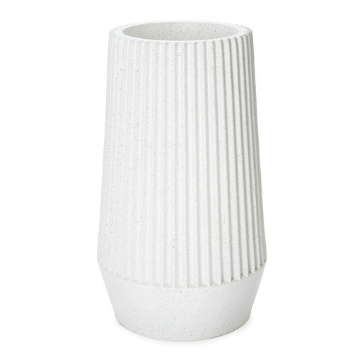Rib Large Granite Finish White – H: 36 in / D: 20 in – by Le Présent