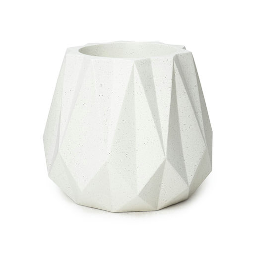 Tulip Small Granite Finish White – H: 18 in / D: 20 in – by Le Présent