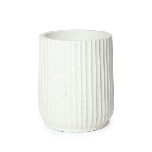 Nundrop Pin Small Granite Finish White – H: 20 in / D: 18 in – by Le Présent
