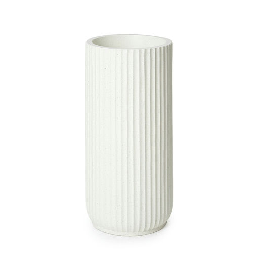 Nundrop Pin Large Granite Finish White – H: 36 in / D: 18 in – by Le Présent