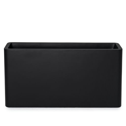 Flowerbox Large Matte Finish Black – L: 40 in x W: 10 in x H: 20 in – by Le Présent