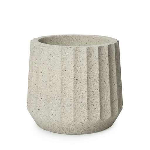 Cupcake Small Finish Rough Speckled Beige – H: 14 in / D: 17 in – by Le Présent