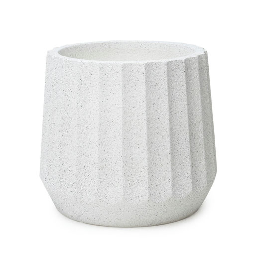 Cupcake Large Finish Rough Speckled White – H: 19 in / D: 22 in – by Le Présent