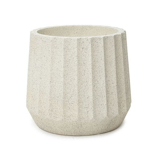 Cupcake Large Finish Rough Speckled Beige – H: 19 in / D: 22 in – by Le Présent