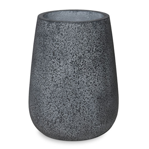 Pottery Medium Finish Rough Black – H: 28 in / D: 18 in – by Le Présent
