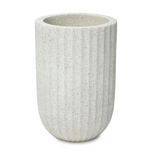 Beach Medium Rough Speckled Finish Beige – H: 24 in / D: 16 in – by Le Présent