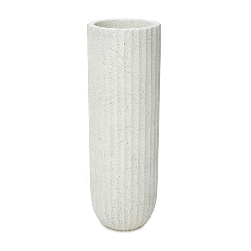 Beach Extra Large Rough Speckled Finish Beige – H: 48.03 in / D: 16 in – by Le Présent