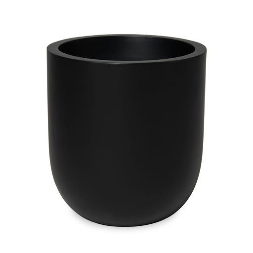 Round Bottom Small Matte Finish Black – H: 18 in / D: 17 in – by Le Présent
