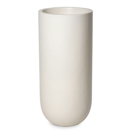 Round Bottom Medium Matte Finish Beige – H: 36 in / D: 17 in – by Le Présent
