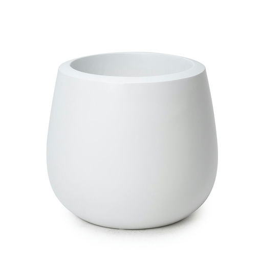 Belly Large Matte Finish White – H: 15 in / D: 17 in – by Le Présent