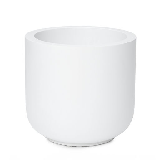 Cauldron Medium Matte Finish Whie – H: 16 in / D: 17 in – by Le Présent