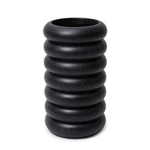 Donut Large Granite Finish Black – H: 32 in / D: 16 in – by Le Présent