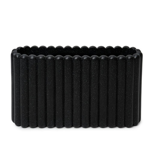 Tiramisu Box Granite Finish Black – L: 36 in x W: 10 in x H: 20 in – by Le Présent