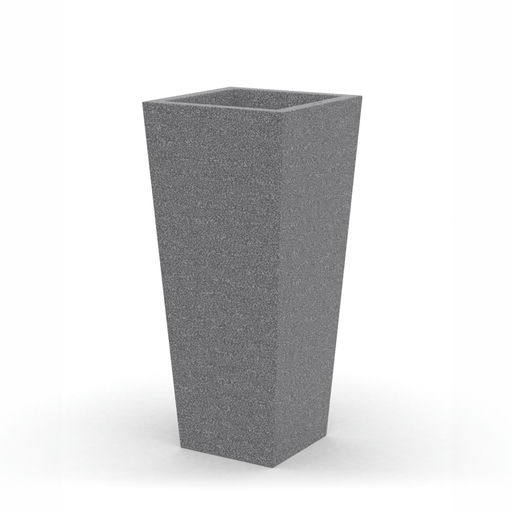 Clima - Tapered Matte Finish Granite – L: 16 in x W: 16 in x H: 36 in – by Le Présent