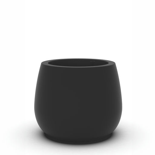Clima - Belly Matte Finish Black – L: 22.44 in x W: 22.44 in x H: 18.9 in – by Le Présent