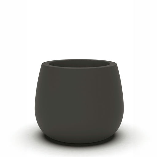 Clima - Belly Matte Finish Anthracite – L: 22.44 in x W: 22.44 in x H: 18.9 in – by Le Présent