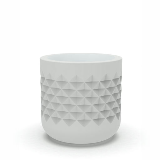 Clima - Pyramind Matte Finish White – L: 18 in x W: 18 in x H: 18 in – by Le Présent